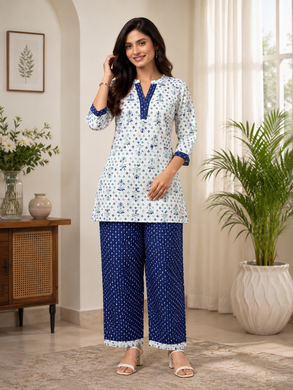 PANKH – Premium Slub Printed Co-Ord Set