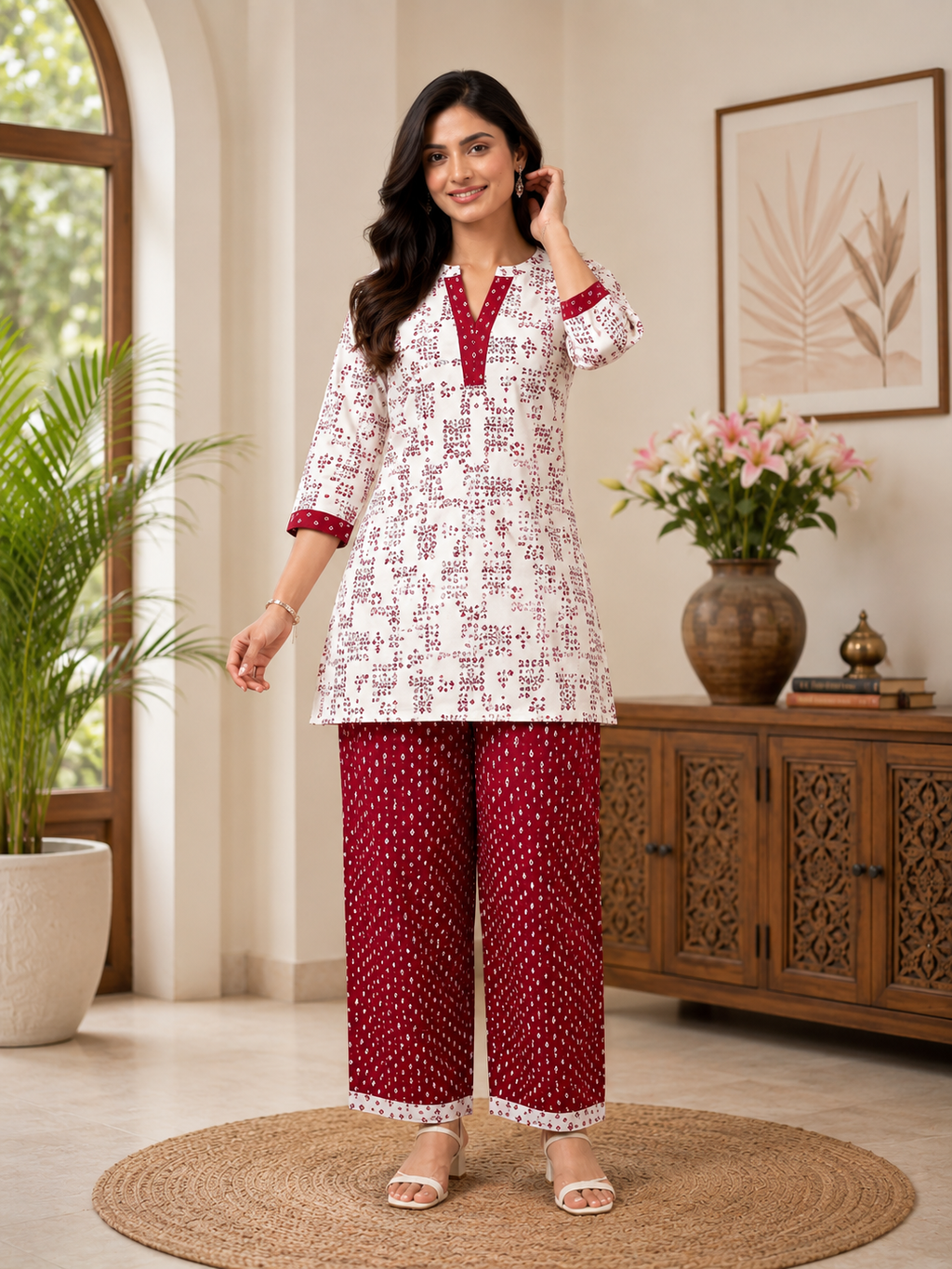 PANKH – Premium Slub Printed Co-Ord Set