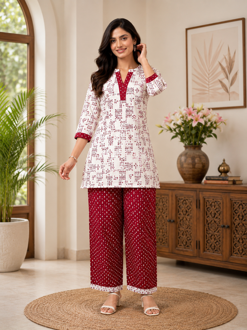 PANKH – Premium Slub Printed Co-Ord Set