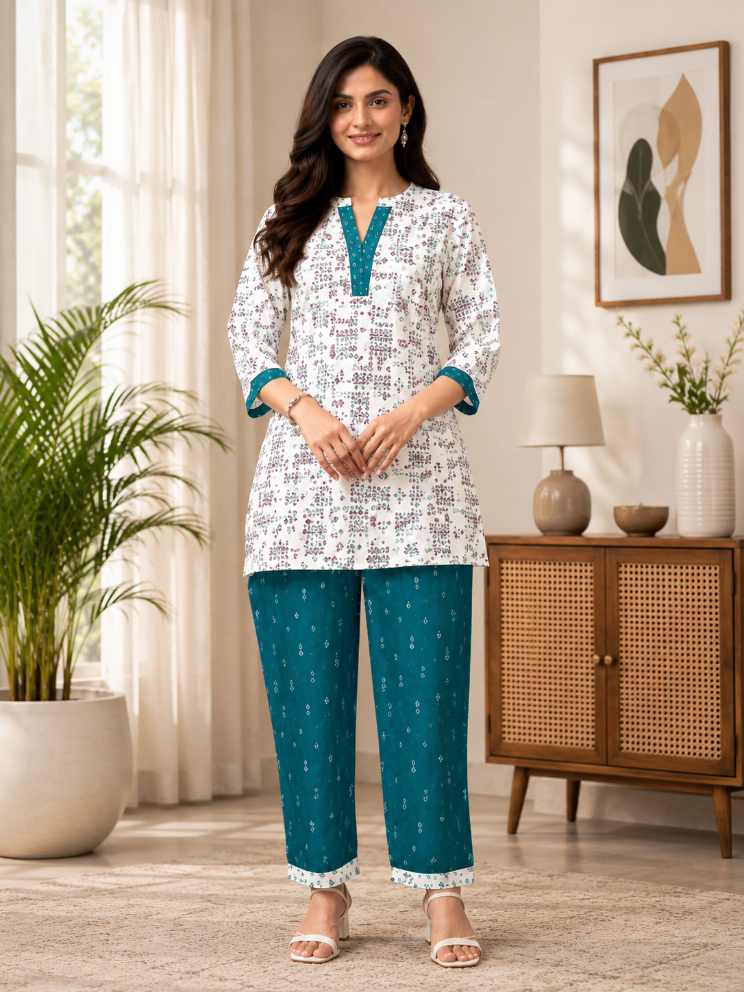 PANKH – Premium Slub Printed Co-Ord Set
