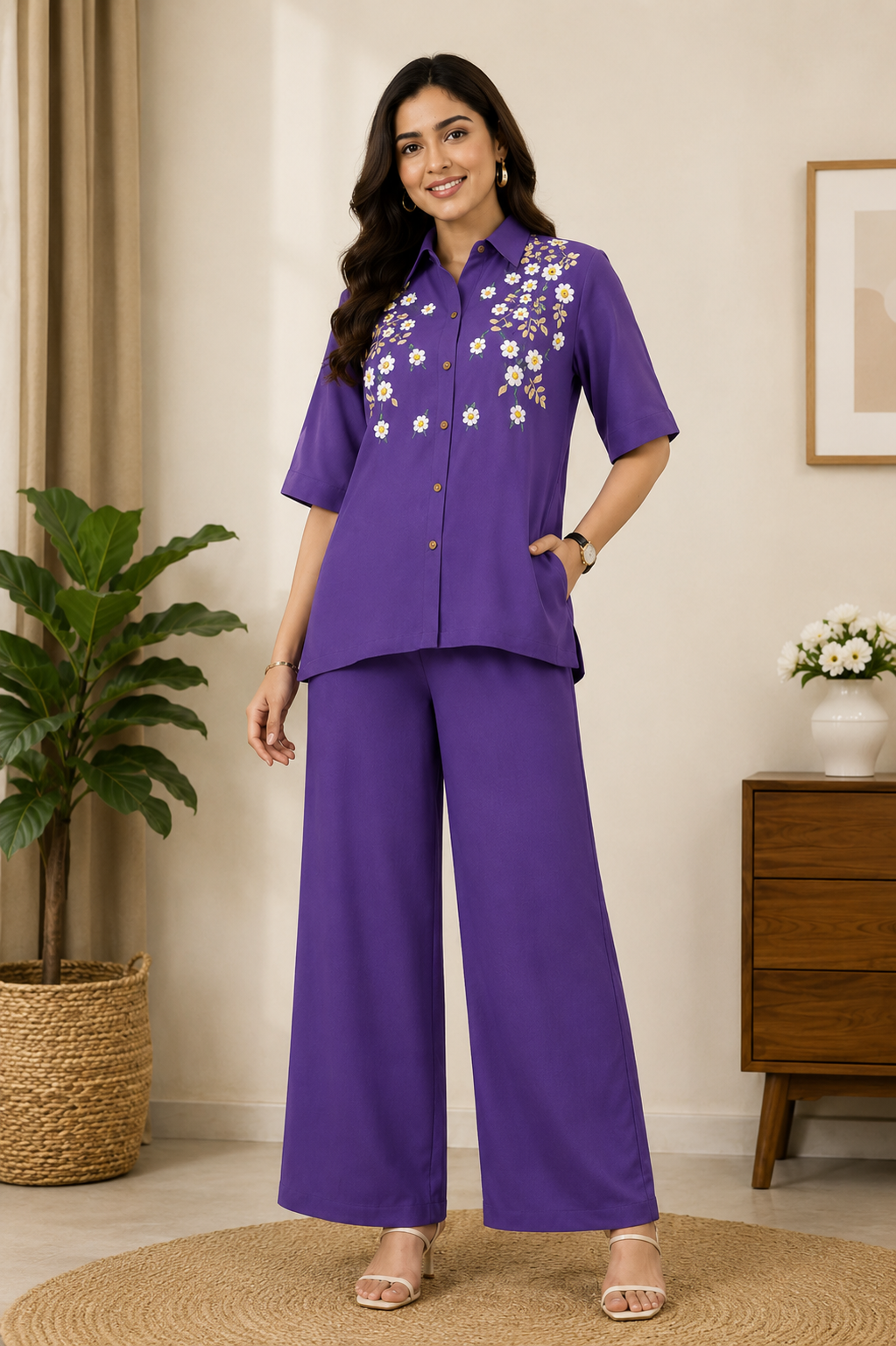 Viscose Weaving Office Wear