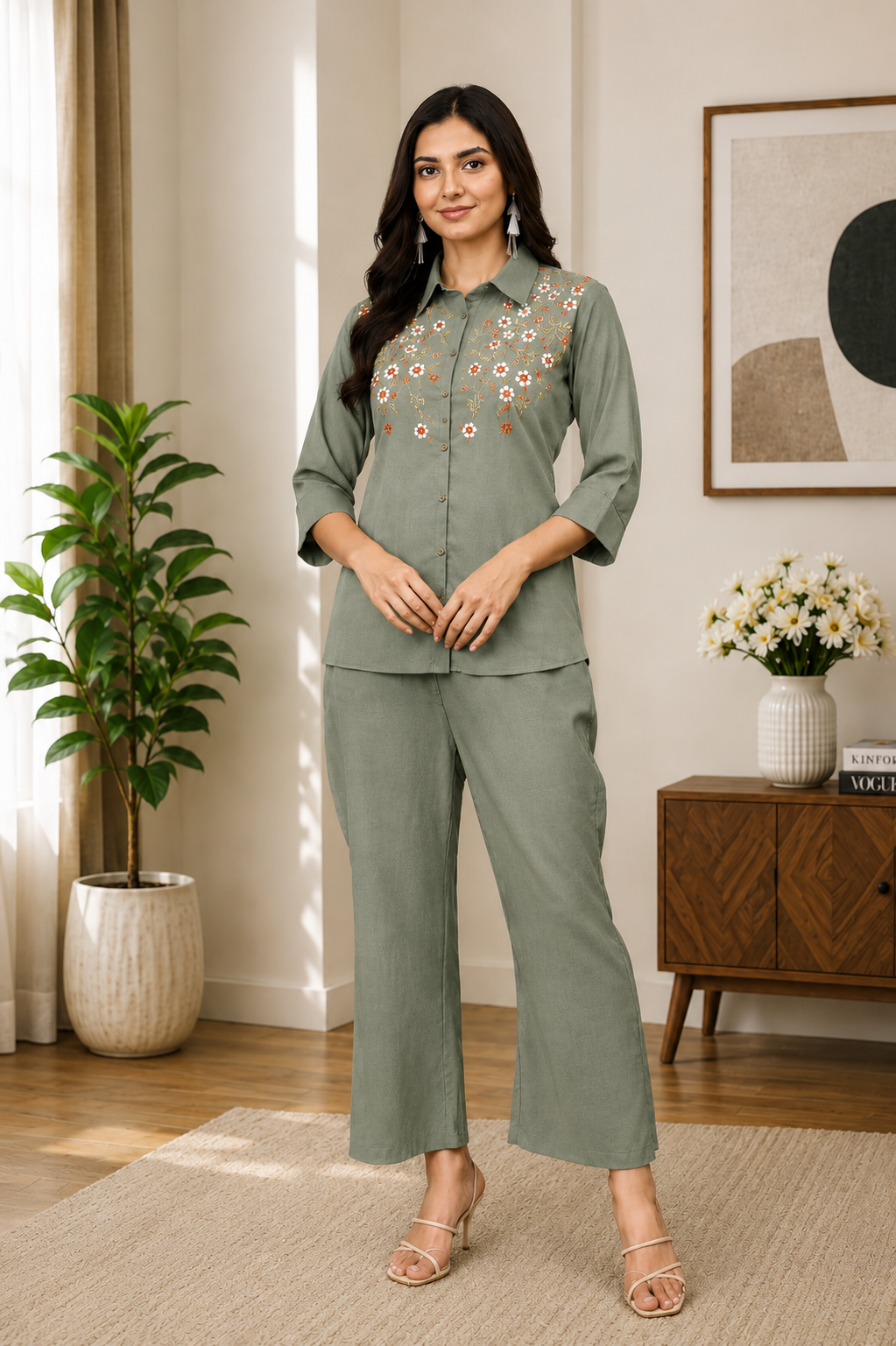 Viscose Weaving Office Wear
