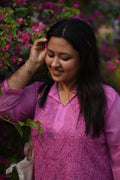Rose Petal Dhabu Cotton 2-Piece Set