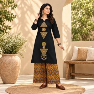 boho ethnic kurti plazo