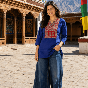 Mirror Top Tunic Collection RAYAON SHORT AJRAK PATCH Combo